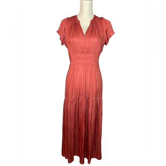 grade & gather Dresses & Skirts - Grade and Gather Midi Dress Small Petite Burnt Orange NWT